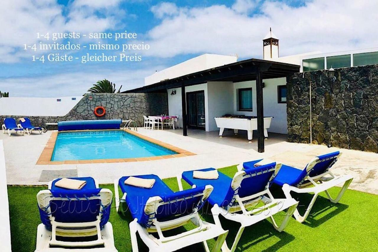 Villa Neptuno With Private Pool, Sea View, Sat-Tv & Free Wifi Playa Blanca  Exterior photo