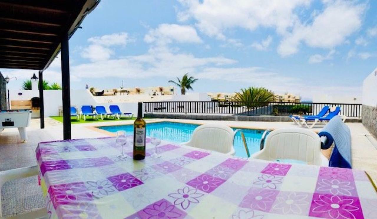 Villa Neptuno With Private Pool, Sea View, Sat-Tv & Free Wifi Playa Blanca  Exterior photo
